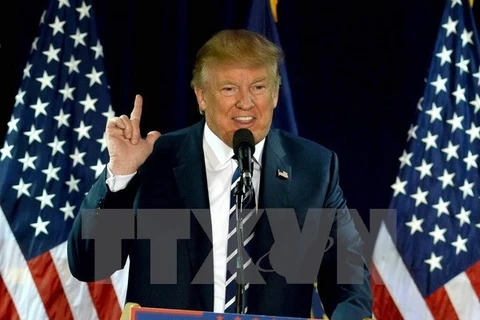 唐纳德·特朗普赢得美国大选当选美国第45任总统（图片来源：AFP/TTXVN）