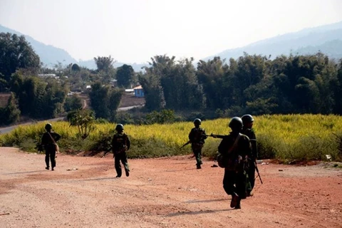 缅甸军（图片来源​：AP）