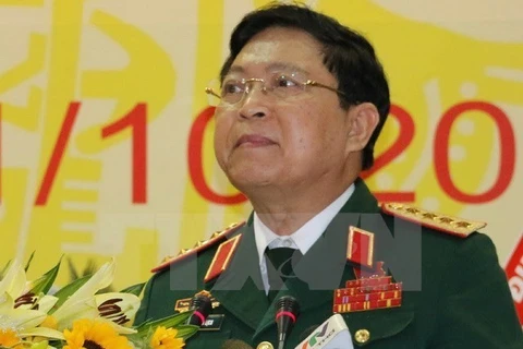 越南国防部部长吴春历（图片来源：越通社）