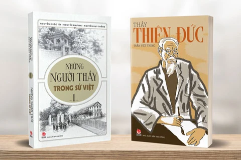 《越南历史上的各位教师》和《天德老师》两本书（图片来源：金童出版社提供） 