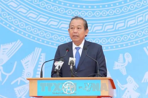 越南政府副总理张和平启动“2018年交通安全年”活动（组图）
