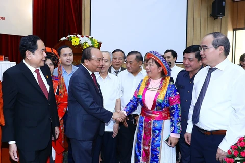 政府总理阮春福出席第八届越南祖国阵线中央委员会第八次会议（组图）