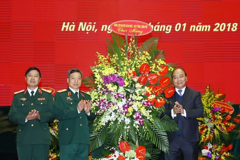 阮春福出席国防部网络空间作战司令部成立仪式（组图）