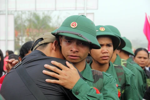 越南新兵入伍场景（组图）