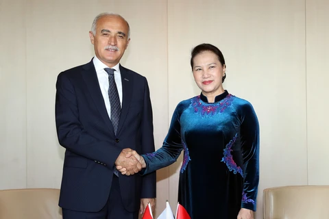 越南国会主席阮氏金银会见土耳其土耳其对外经济关系委员会主席（组图）