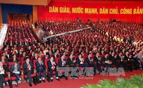 越南共产党第十二次全国代表大会预备会场景（图片来源：越通社）