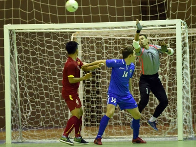 2016亚洲五人制足球锦标赛热身赛：越南队战平乌兹别克斯队
