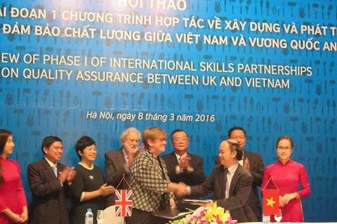 英国文化协会与越南劳动荣军社会部职业培训总局代表签署合作协议
