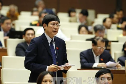 太原省代表阮杜孟雄在会上发表意见