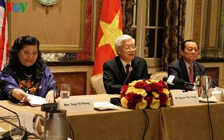 越共中央总书记阮富仲2015年7月访问美国