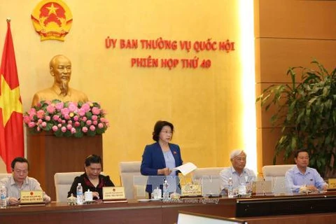 越南国会主席阮氏金银致闭幕词