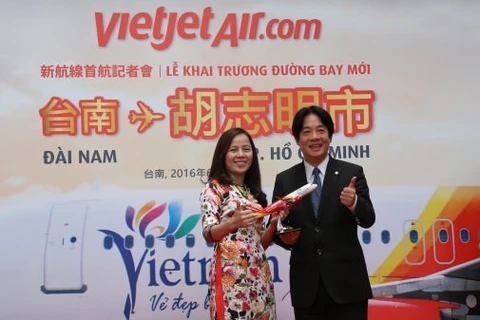 越捷航空公司开通胡志明市飞至台南市直达航线