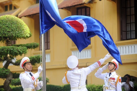 2016年东盟升旗仪式在越南外交部总部举行