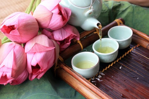西湖荷花茶是越南河内人的茶叶文化特色