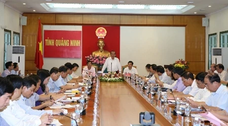 越南政府副总理张和平在会议上发表讲话
