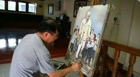 越裔泰国人画中的胡伯伯形象
