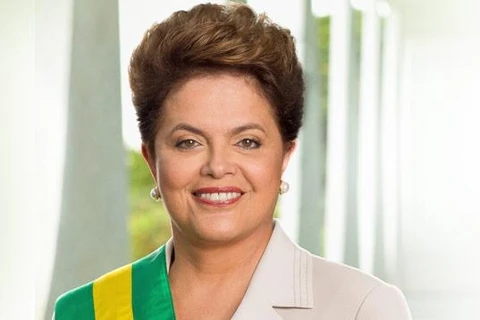 巴西联邦共和国总统迪尔玛•罗塞夫。（图片来源：越通社）