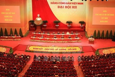 越南共产党第十二次全国代表大会开幕式（图片来源：越通社）