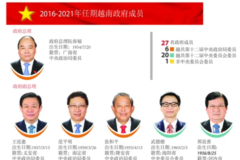 2016-2021年任期越南政府成员