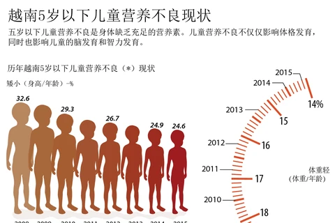 越南5岁以下儿童营养不良现状