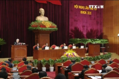 越共第十二届中央委员会第四次全体会议在河内开幕