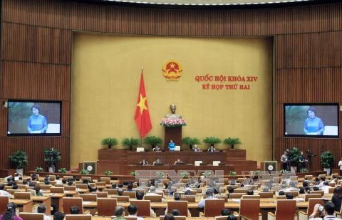 越南国会11月17日在会堂举行了全体会议。（图片来源：越通社）