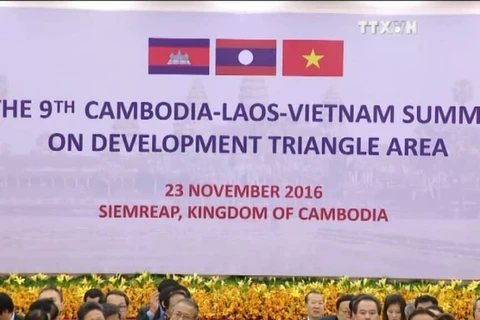 柬老越发展三角区第9届峰会开幕