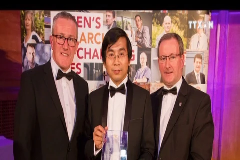越南博士荣获英国贝尔法斯特大学优秀青年科学家称号