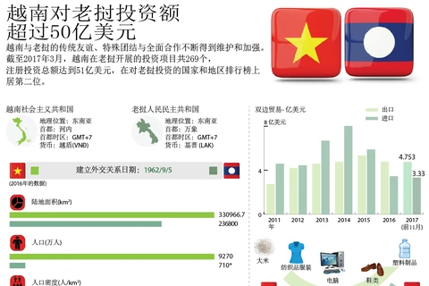 图表新闻：越南对老挝投资额超过50亿美元
