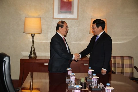 越南政府副总理兼外长范平明对韩国进行正式访问