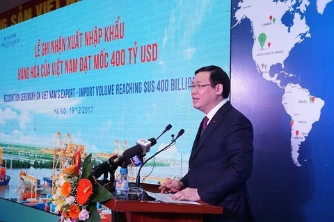 ​ 2017年越南进出口额创下4000亿美元的纪录