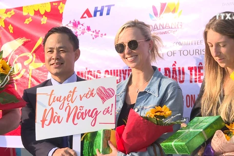 越南全国多地迎来大量国际游客冲年喜