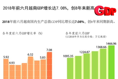 图表新闻：今年上半年越南GDP增长创8年来新高