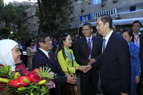 越南国家主席陈大光开始对埃及进行国事访问（组图）