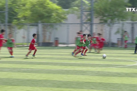 社区足球培训中心为越南足球培养人才