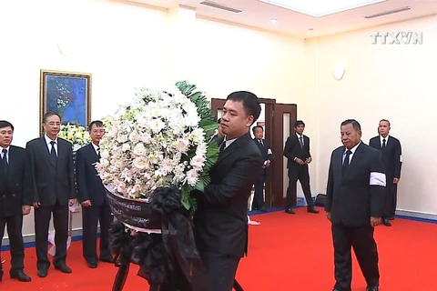 越南驻世界各国大使馆为陈大光主席举行吊唁仪式