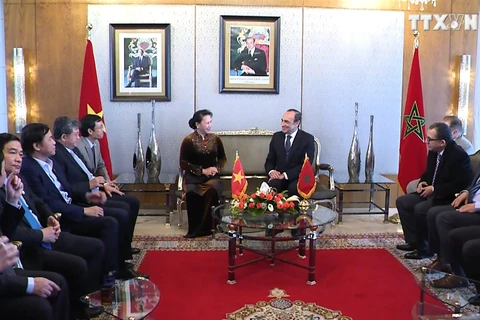 摩洛哥众议院议长与越南国会主席举行会谈