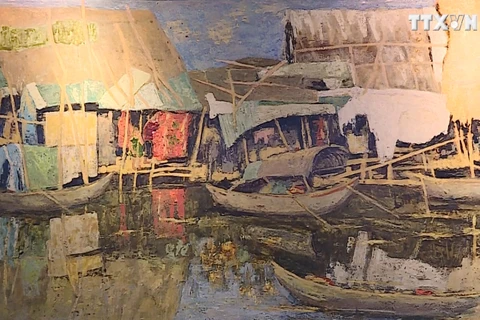 “磨漆画中的各地乡村”画展在河内举办