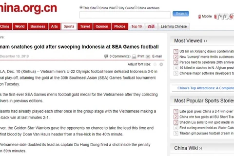 国际媒体发文盛赞越南U22足球队的历史性胜利