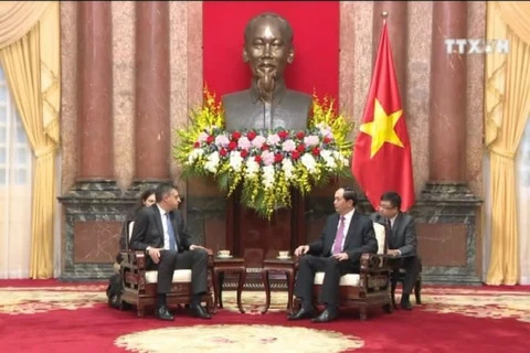 越南国家主席会见保加利亚情报局局长