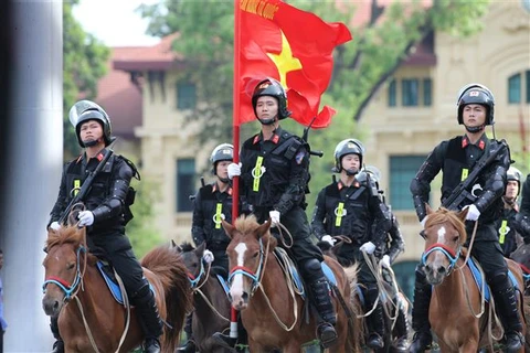组图：越南机动警察骑兵队正式亮相