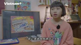 网民对10岁女孩绘制有关新冠肺炎疫情的绘画作品颇感兴趣