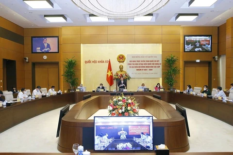 国会主席王廷惠主持全国换届选举工作视频会议