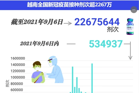 互动图表：越南全国新冠疫苗接种剂次超2267万