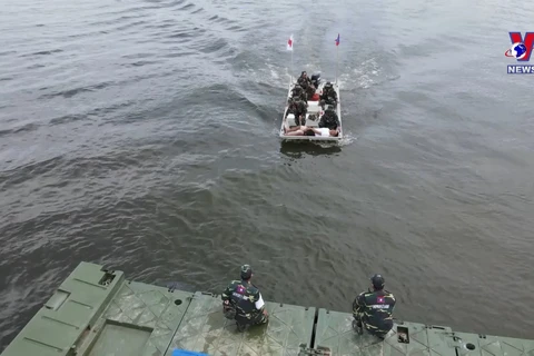 老越柬三国军队联合救援演练首次在万象开幕