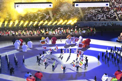 组图：2022年卡塔尔世界杯开幕式在海湾球场举行