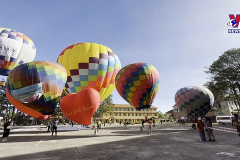 游客首次可乘坐热气球从高空俯瞰大叻美景