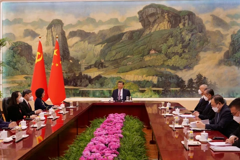 越南共产党代表团对中国进行访问