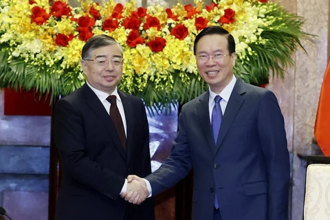 越南国家主席武文赏会见中共中央宣传部部长李书磊