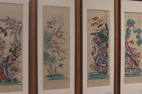 越南民间绘画中的春色展览 为春节气息添上浓厚的一笔